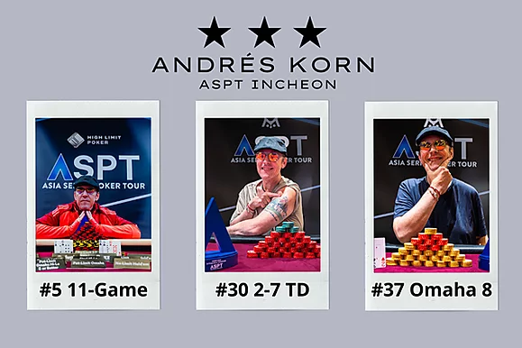 Andrés Korn tri-campeón en el ASPT Incheon: “Nunca había tenido un festival así”