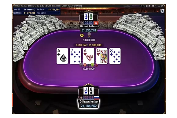 Dmitry Kravchenko derrota a Michael Addamo y gana $1,75 millones en GG Million$