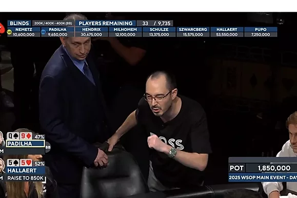 WSOP Main Event, Día 7: Hallert lidera, Margets brilla y Kassouf cae tras un ataque de nervios