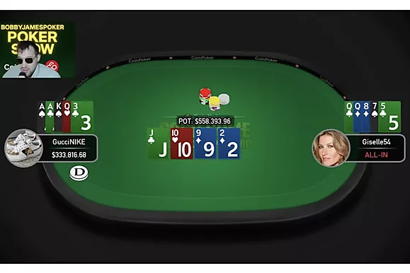 Giselle54 vs. GucciNIKE: El heads-up de PLO más caro de este invierno