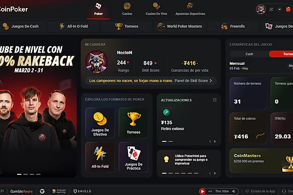 HUD integrado, All-In or Fold y 6-Card Omaha: lo que les espera a los jugadores en el nuevo software de CoinPoker