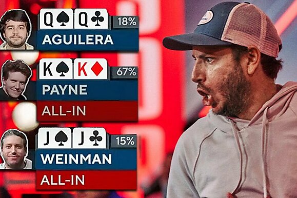El triple all-in con jotas es la mano clave del Evento Principal de la WSOP