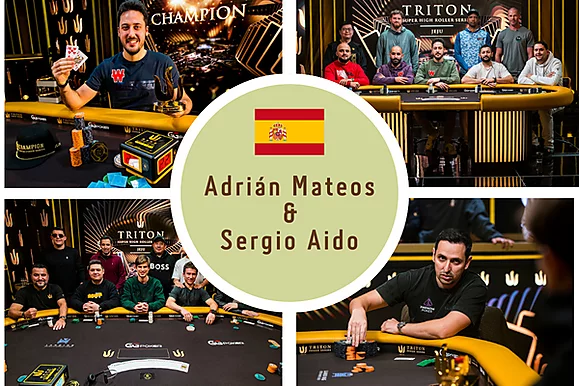 Adrián Mateos y Sergio Aido obtienen premios millonarios en la Triton Series de Jeju