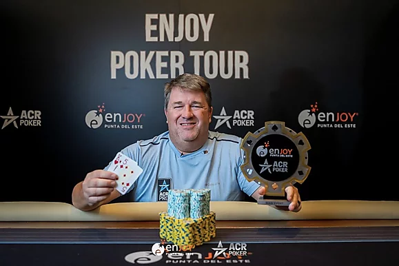 Chris Moneymaker confirma su gran momento ganando el Main Event del Enjoy Poker Tour en Uruguay