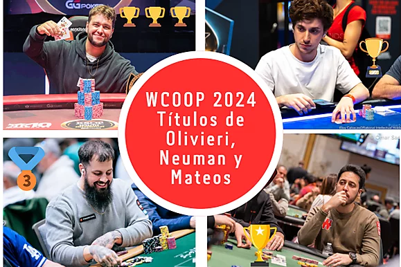 WCOOP 2024: Felipe Olivieri tri-campeón, Lococo tercero y victorias de Neuman, Galli y Mateos