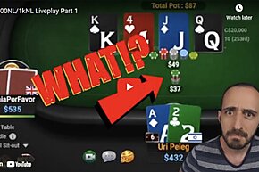 ¡A veces las personas se comportan de manera irrespetuosa! Uri Peleg juega NL1k