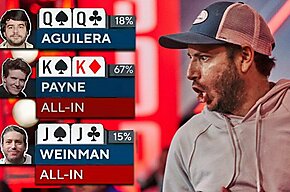 El triple all-in con jotas es la mano clave del Evento Principal de la WSOP