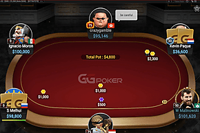 "Crazy Gambler" se pone en pie de guerra: reporte de cash high stakes